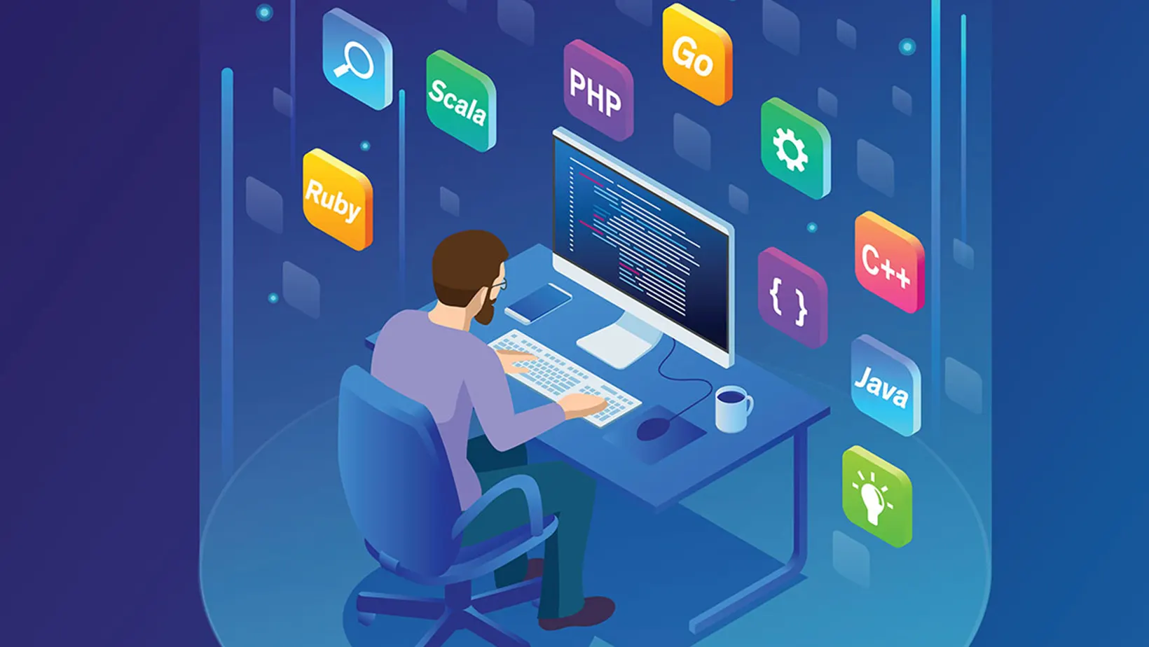 image qui decrit developpement logiciel